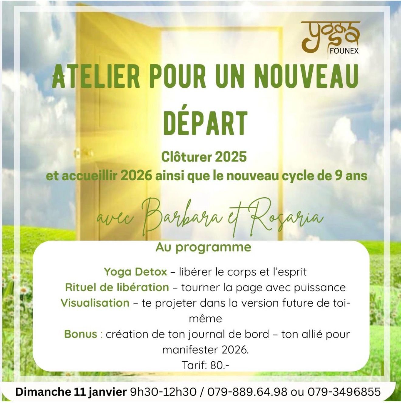 ATELIER POUR UN NOUVEAU DÉPART